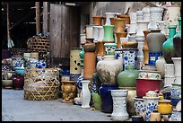 Large vases for sale. Bat Trang, Vietnam (color)