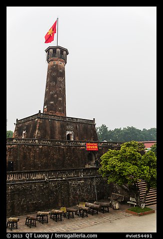 Flag Tower, Hanoi Citadel. Hanoi, Vietnam (color)