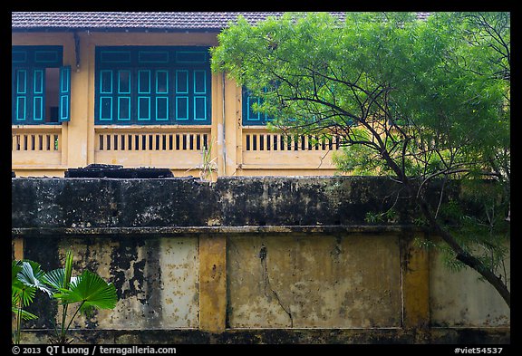Weathered walls. Hanoi, Vietnam
