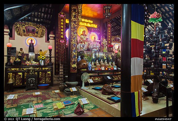 Inside Phung Son Pagoda, district 11. Ho Chi Minh City, Vietnam (color)