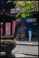 Entrance to Jade Emperor Pagoda, district 3. Ho Chi Minh City, Vietnam (color)