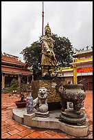 Tran Hung Dao statue. Ho Chi Minh City, Vietnam (color)