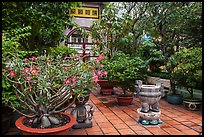 Tran Hung Dao temple gardens. Ho Chi Minh City, Vietnam (color)