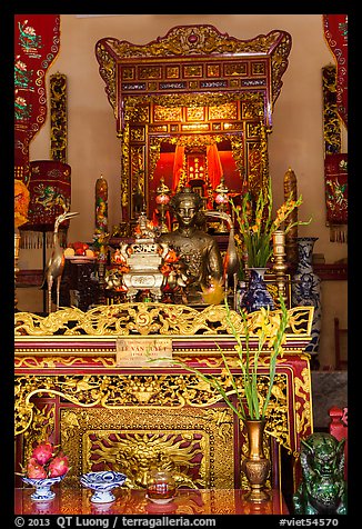 Le Van Duyet altar, Binh Thanh district. Ho Chi Minh City, Vietnam (color)