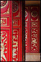 Red doors, Le Van Duyet temple, Binh Thanh district. Ho Chi Minh City, Vietnam ( color)