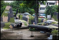 Fighter jets, War Remnants Museum, district 3. Ho Chi Minh City, Vietnam ( color)