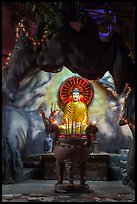 Buddha in grotto, Quoc Tu Pagoda, district 10. Ho Chi Minh City, Vietnam ( color)