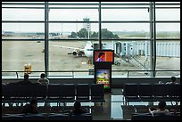 Waiting room, Tan Son Nhat airport, Tan Binh district. Ho Chi Minh City, Vietnam ( color)