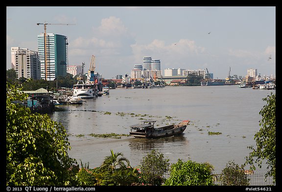 Saigon riverfront. Ho Chi Minh City, Vietnam