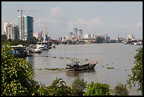 Saigon riverfront. Ho Chi Minh City, Vietnam (color)