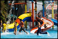 Children playing, Dam Sen Water Park, district 11. Ho Chi Minh City, Vietnam (color)