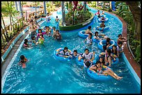 Lazy river ride, Dam Sen Water Park, district 11. Ho Chi Minh City, Vietnam ( color)