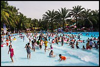 Pool with artificial waves, Dam Sen Water Park, district 11. Ho Chi Minh City, Vietnam ( color)