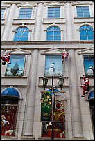 Department store with holiday decorations. Ho Chi Minh City, Vietnam ( color)