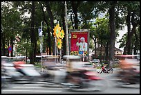 Traffic blur. Ho Chi Minh City, Vietnam