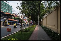 Walls of consulate of France. Ho Chi Minh City, Vietnam