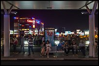 Outside Than Son Nhat airport at night. Ho Chi Minh City, Vietnam