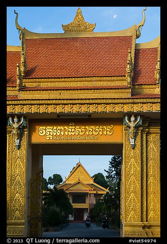 Khmer-style Ong Met Pagoda. Tra Vinh, Vietnam (color)
