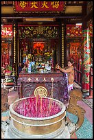 Quan Cong altar in Ong Chinese Pagoda. Tra Vinh, Vietnam ( color)