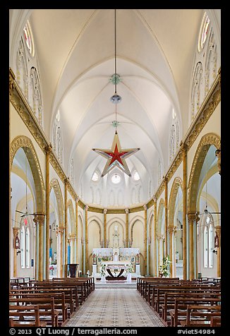 Church interior. Tra Vinh, Vietnam (color)