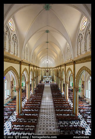 Church nave. Tra Vinh, Vietnam