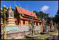 Hang Pagoda in Khmer style. Tra Vinh, Vietnam (color)