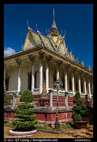 Pagoda in Khmer style. Tra Vinh, Vietnam