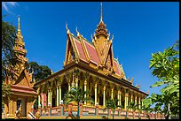 Pagoda in Khmer style. Tra Vinh, Vietnam ( color)