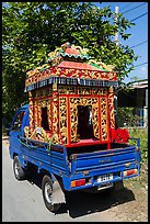 Funeral vehicle. Tra Vinh, Vietnam (color)