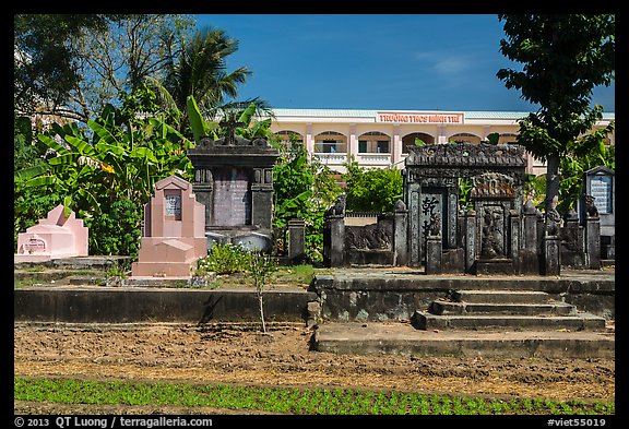 Vo Family cemetery. Tra Vinh, Vietnam (color)