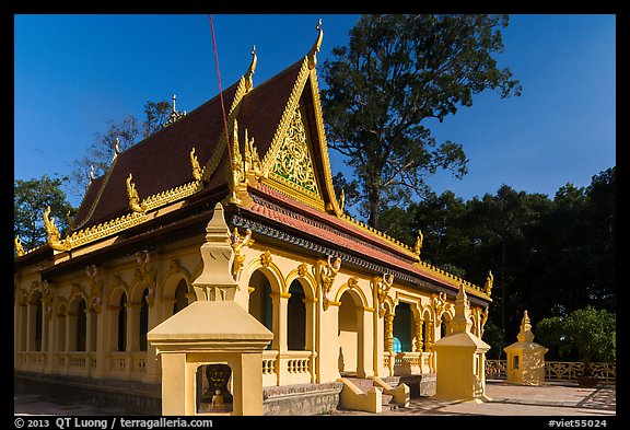 Ang Pagoda in Khmer style. Tra Vinh, Vietnam