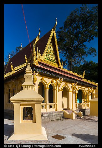 Ang Pagoda (Angkor Rek Borei). Tra Vinh, Vietnam (color)