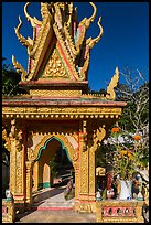 Spirit house, Ang Pagoda. Tra Vinh, Vietnam (color)