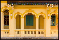 Facade detail, Ang Pagoda. Tra Vinh, Vietnam (color)