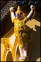 Roof detail, Ang Pagoda. Tra Vinh, Vietnam ( color)