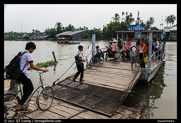 River ferry. Can Tho, Vietnam (color)