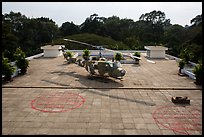 Terrace with helicopter, Reunification Palace. Ho Chi Minh City, Vietnam ( color)