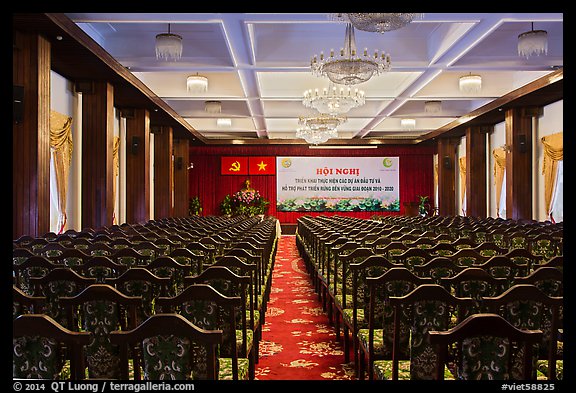 Conference Hall, Reunification Palace. Ho Chi Minh City, Vietnam