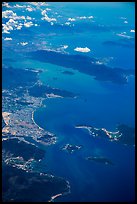 Aerial view of Nha Trang Bay and Van Phong Bay. Vietnam ( color)