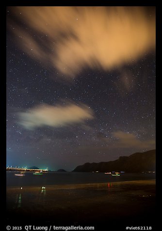 An Hai Beach at night, Con Son. Con Dao Islands, Vietnam (color)