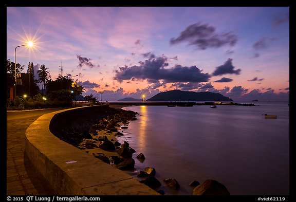 Con Son seafront at dawn. Con Dao Islands, Vietnam (color)