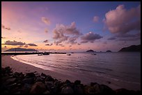 Harbor and Con Son Bay before sunrise. Con Dao Islands, Vietnam ( color)