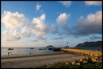 Con Son Beach and Wharf 914. Con Dao Islands, Vietnam ( color)
