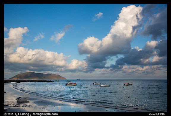Harbor, afternoon, Con Son. Con Dao Islands, Vietnam (color)