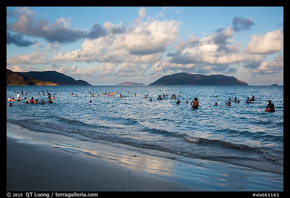 Popular main beach, Con Son. Con Dao Islands, Vietnam (color)