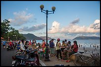Waterfront becomes animated in late afternoon, Con Son. Con Dao Islands, Vietnam ( color)