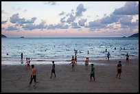 Main Con Son Beach at sunset. Con Dao Islands, Vietnam ( color)