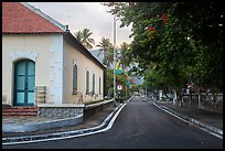 Old custom house and street, Con Son. Con Dao Islands, Vietnam ( color)