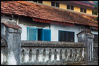 Facade of colonial-area building, Con Son. Con Dao Islands, Vietnam ( color)