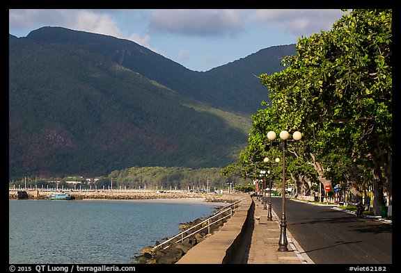 Seafront and hills, Con Son. Con Dao Islands, Vietnam (color)